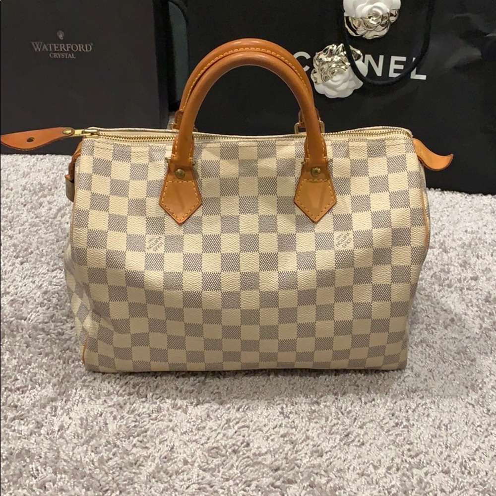 Authentic Louis Vuitton. Damier Azur. Speedy 30.